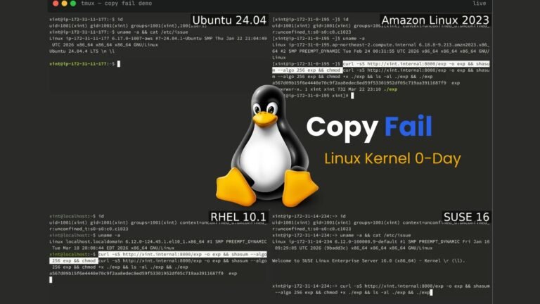 Linux Kernel Zero-Day “Copy Fail” (CVE-2026-31431) Grants Root Access on Every Major Distro Since 2017