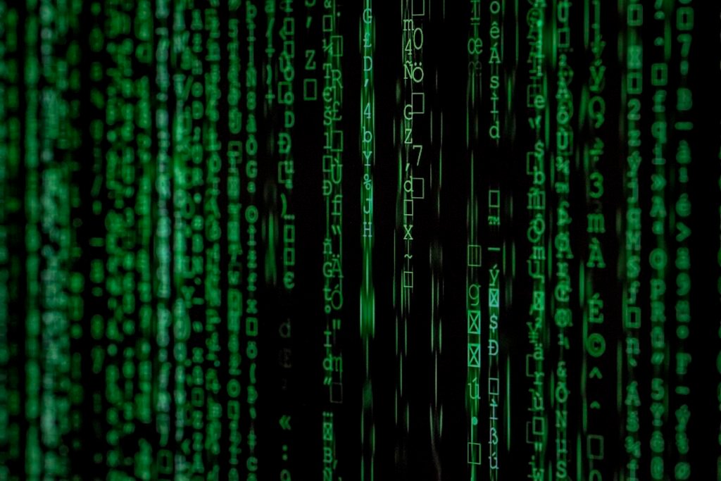 Green code matrix representing Marimo RCE zero-day CVE-2026-39987 exploitation