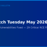 Microsoft Patch Tuesday May 2026: 120 Vulnerabilities Fixed, Including 29 Critical RCE Flaws