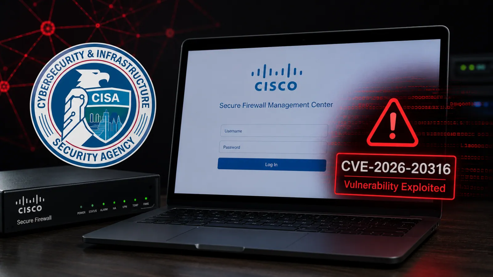 Hard-Coded Password in Cisco’s Firewall Manager Is Being Actively Exploited, CISA Warns